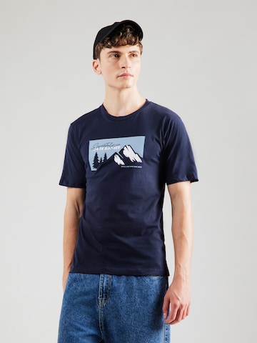 Tricou 'JJSUN' de la JACK & JONES pe albastru: față