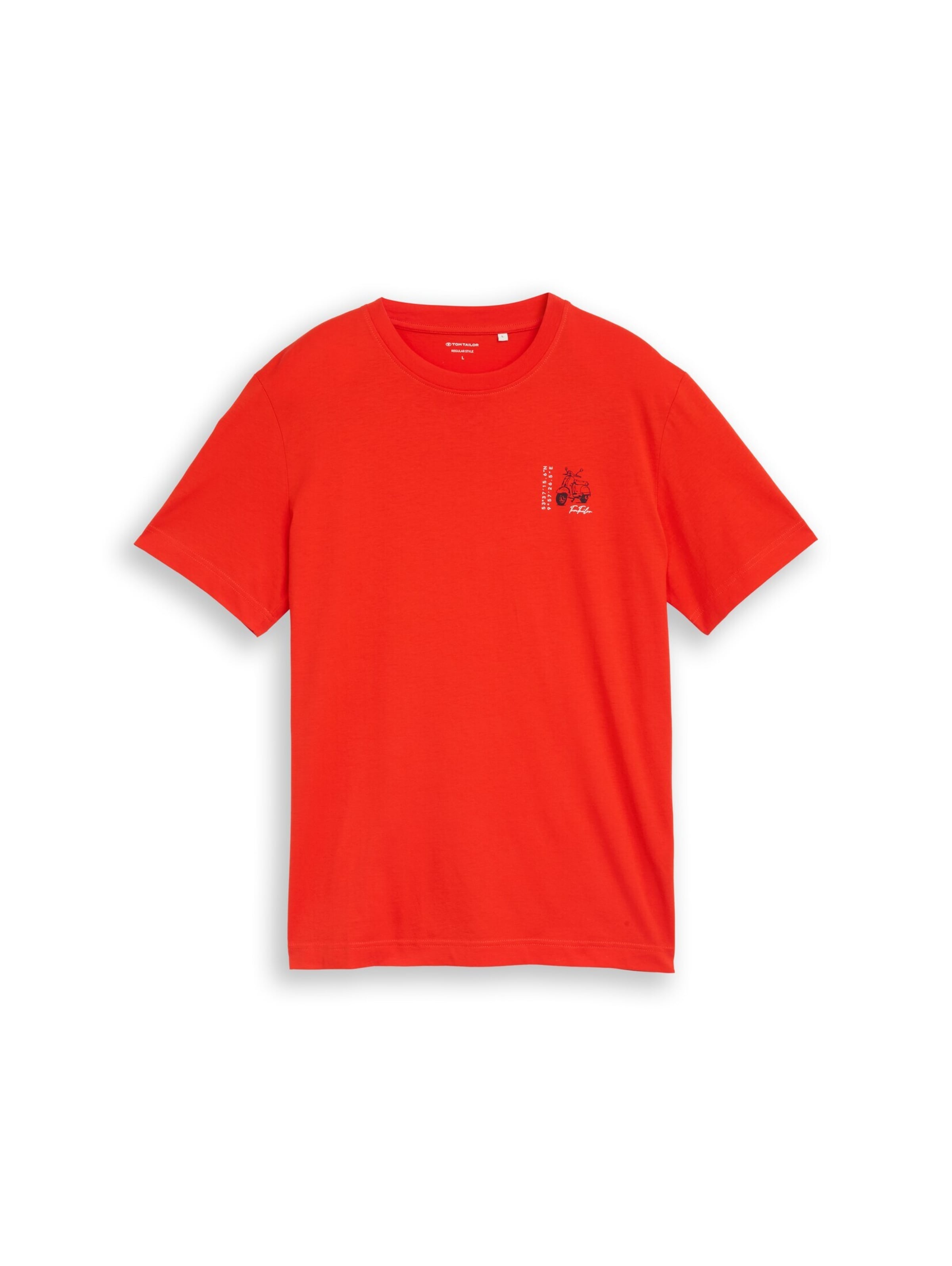 TOM TAILOR T-Shirt in Rot: Vorderseite