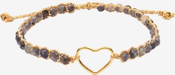 Samapura Jewelry Armband 'Herz' in Grijs: voorkant