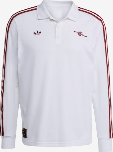 Marškinėliai 'FC Arsenal Terrace' iš ADIDAS ORIGINALS, spalva – tamsiai raudona / balta, Prekių apžvalga