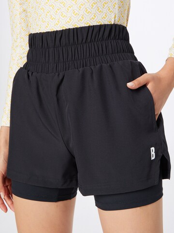 BJÖRN BORG Ohlapna forma Športne hlače | črna barva