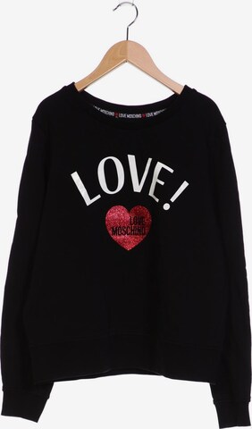 Love Moschino Sweatshirt & Zip-Up Hoodie in L in Black: front