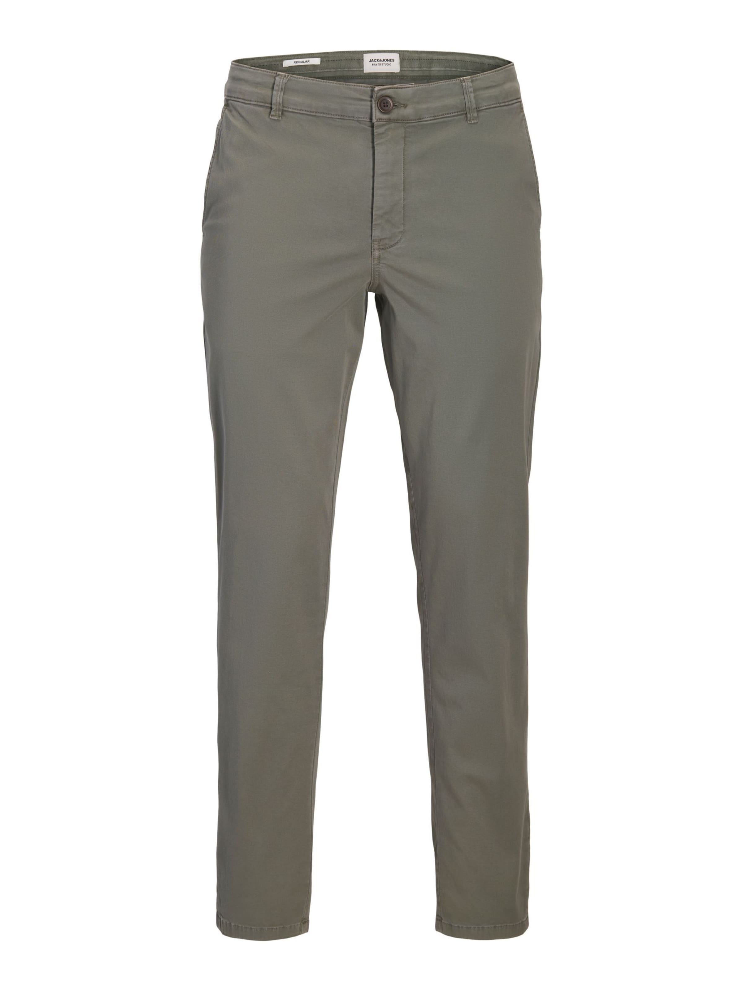 JACK & JONES - Pantalón chino 'JPSTOllie' en verde: frente