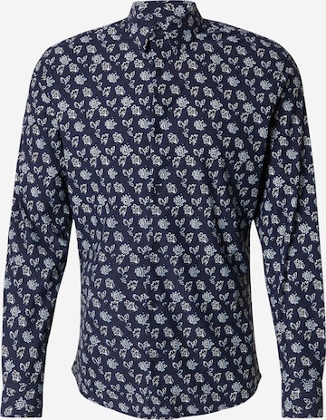 Jack & Jones Premium Button Up Shirt 'JPRBLAACTIVE' in Blue: front