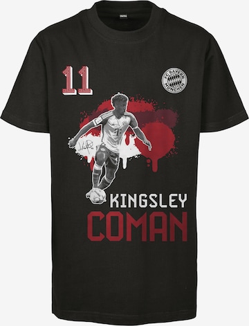 FC BAYERN MÜNCHEN Shirt 'Kingsley Coman' in Black: front