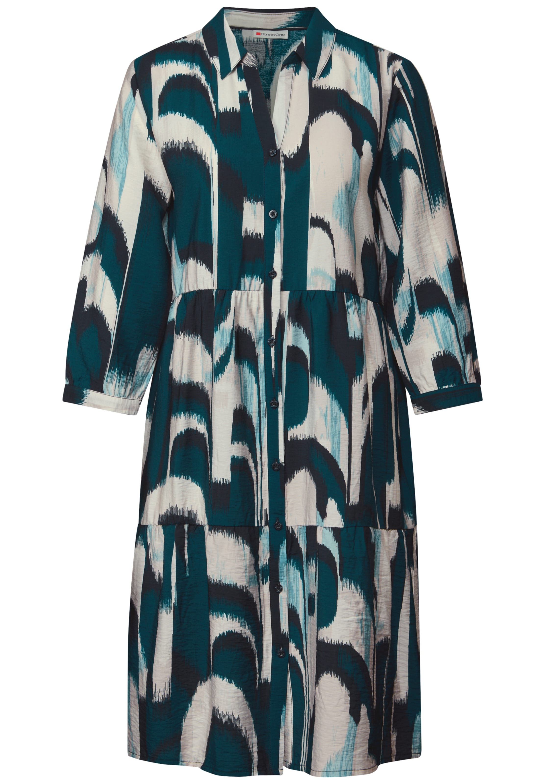 STREET ONE Shirt Dress in Blue: front