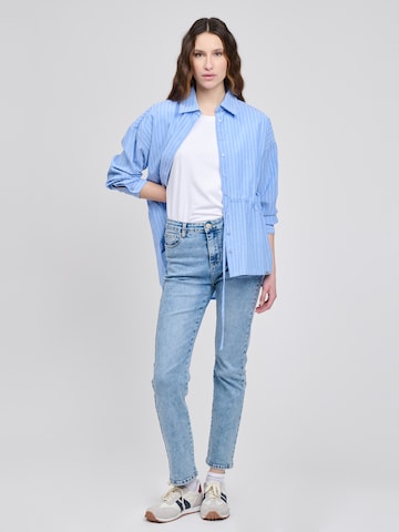 zils Influencer Šaurs Džinsi