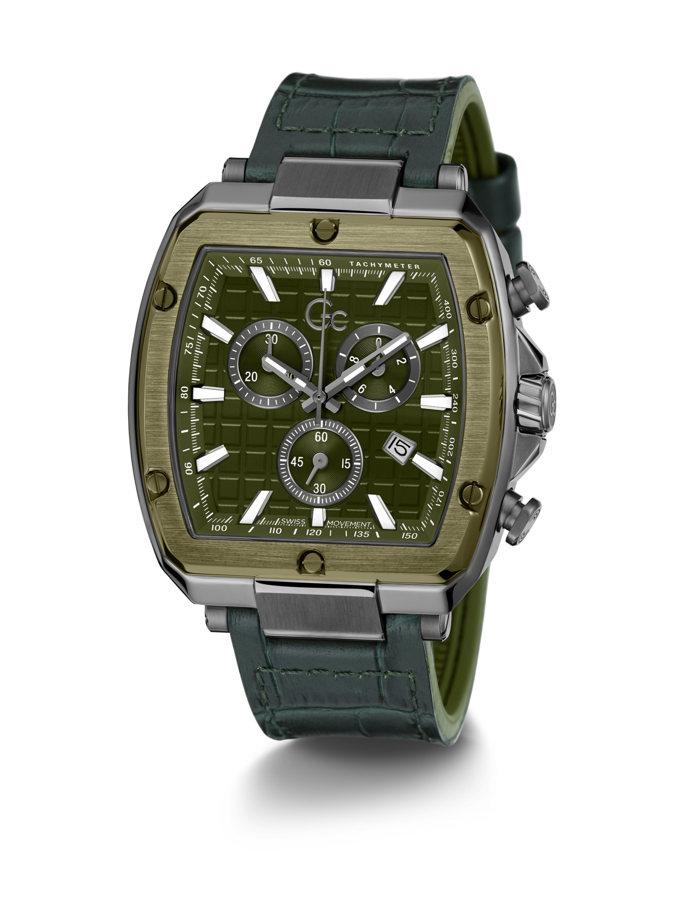 Orologio analogico 'Spirit Tonneau' di Gc in verde