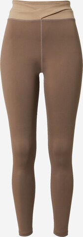 ABOUT YOU x Sofia Tsakiridou Skinny Tights 'Alea' in Braun: predná strana