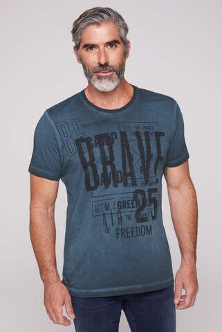 CAMP DAVID T-Shirt 'Brave The Element I' in Blau: predná strana