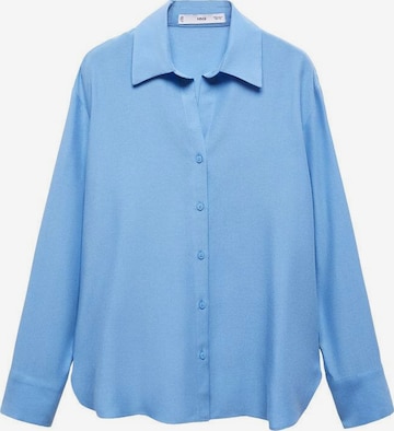 MANGO Blouse 'Lima' in Blauw: voorkant