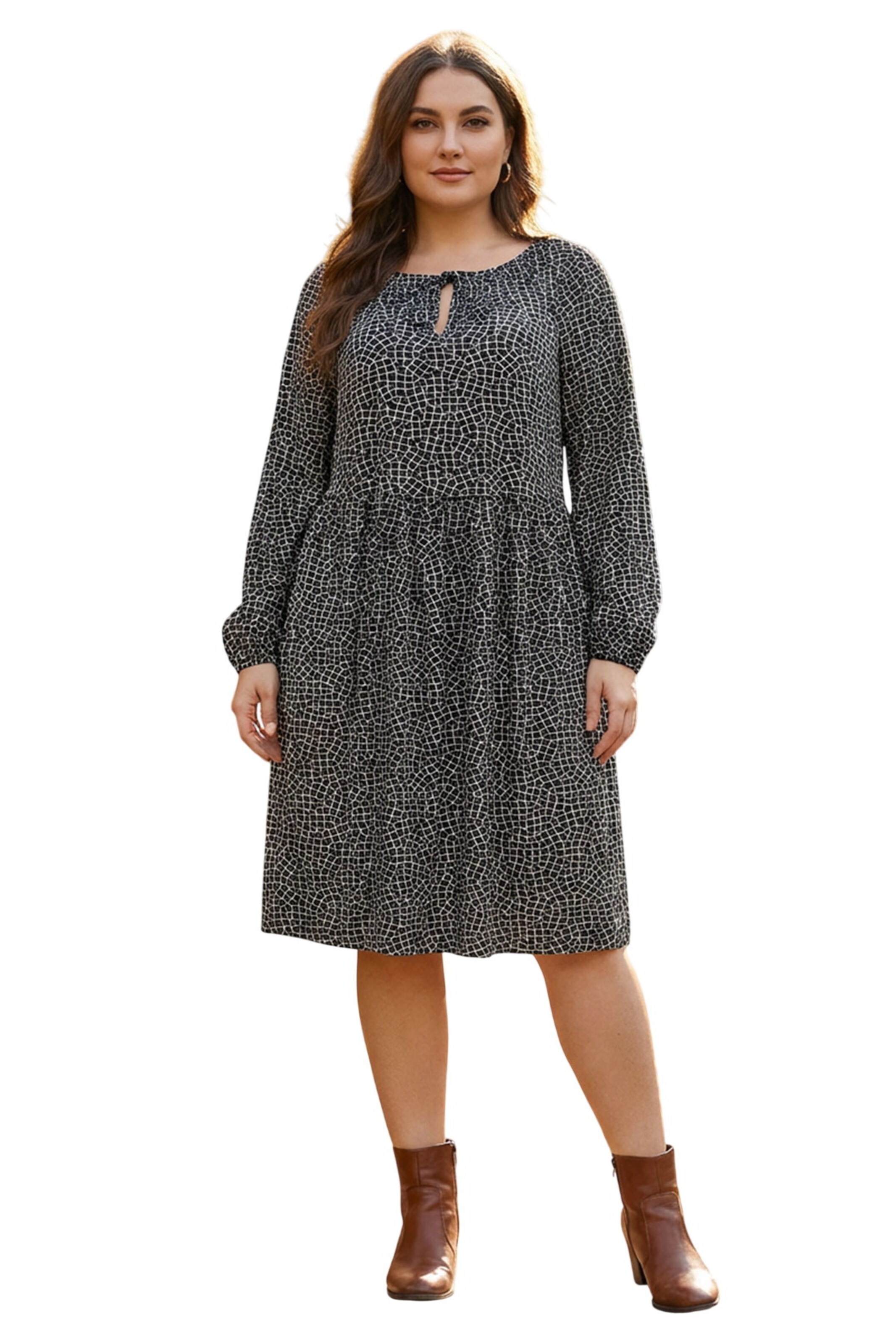 Stil Diva Jurk in Zwart: voorkant