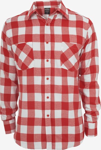 Urban Classics Button Up Shirt in Red: front