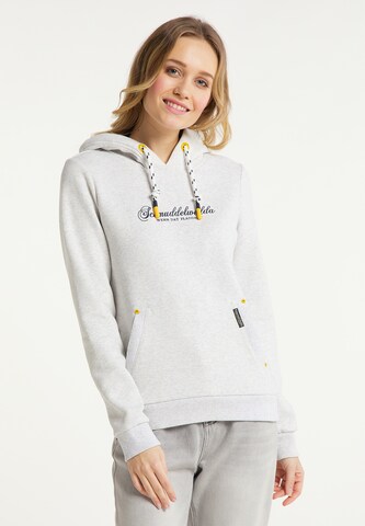 Schmuddelwedda Sweatshirt i vit: framsida