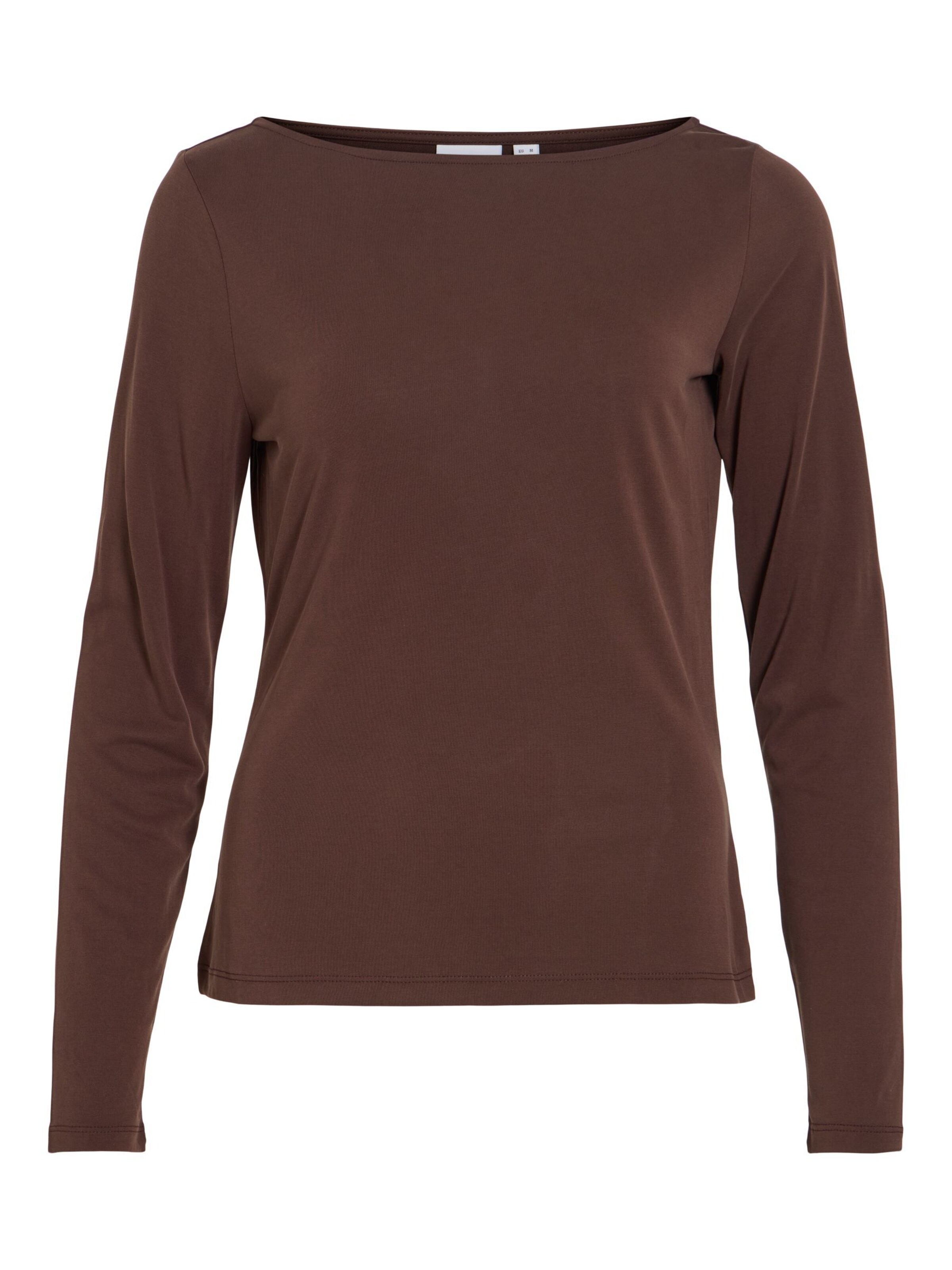 VILA Shirt 'VIModala' in Braun: Vorderseite
