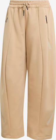 ADIDAS SPORTSWEARLoosefit Sportske hlače 'Z.N.E.' - bež boja: prednji dio
