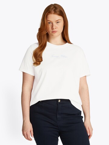 Maglietta di Tommy Hilfiger Curve in bianco: frontale