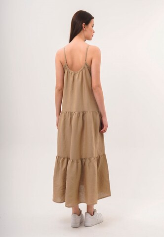 FRESHLIONS Sommerkleid 'Jeanna' in Braun