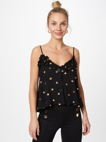 Traffic People Blouse in Black: front