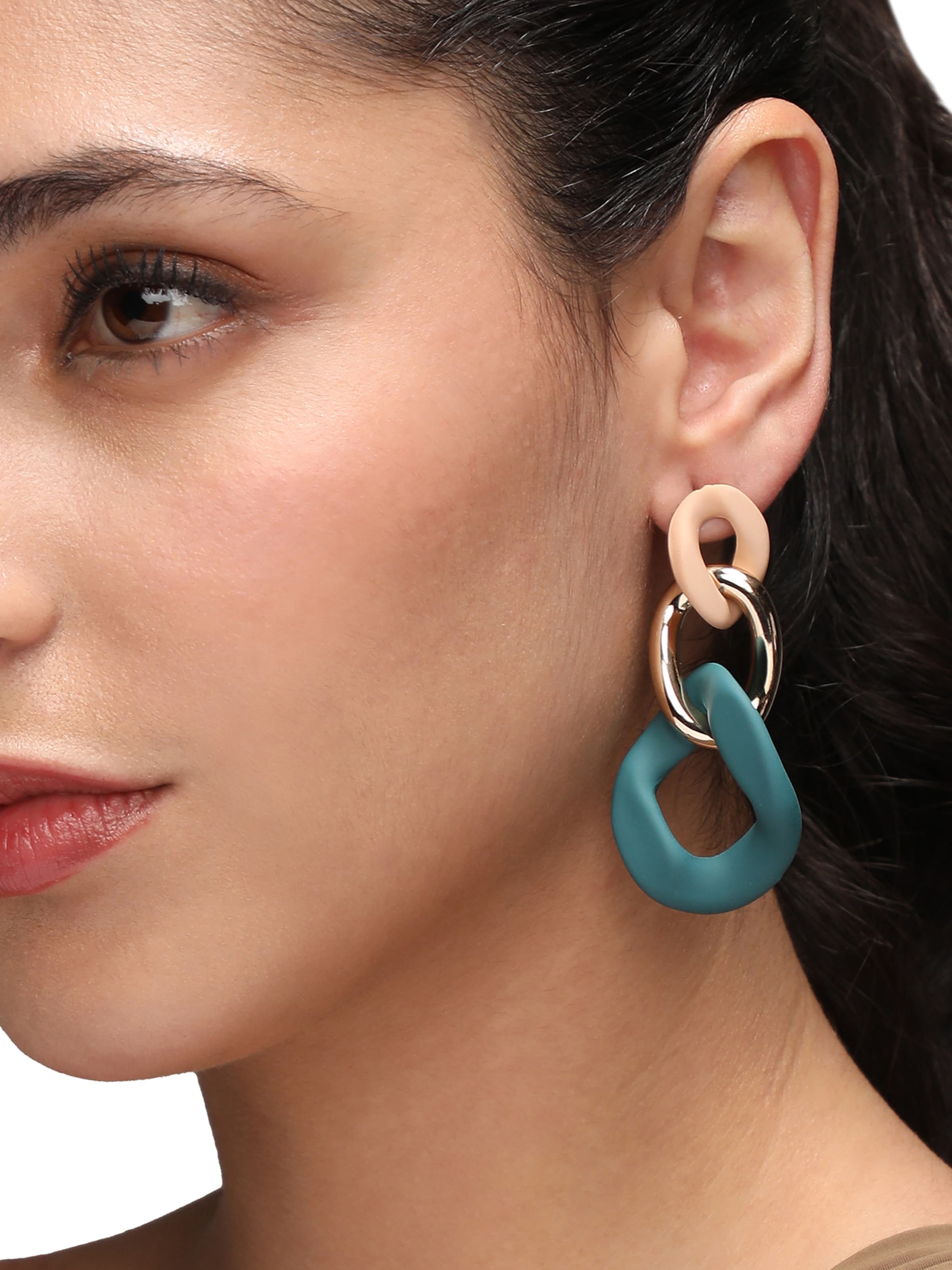 SOHI Øreringe ' Ragni ' i grøn: forside