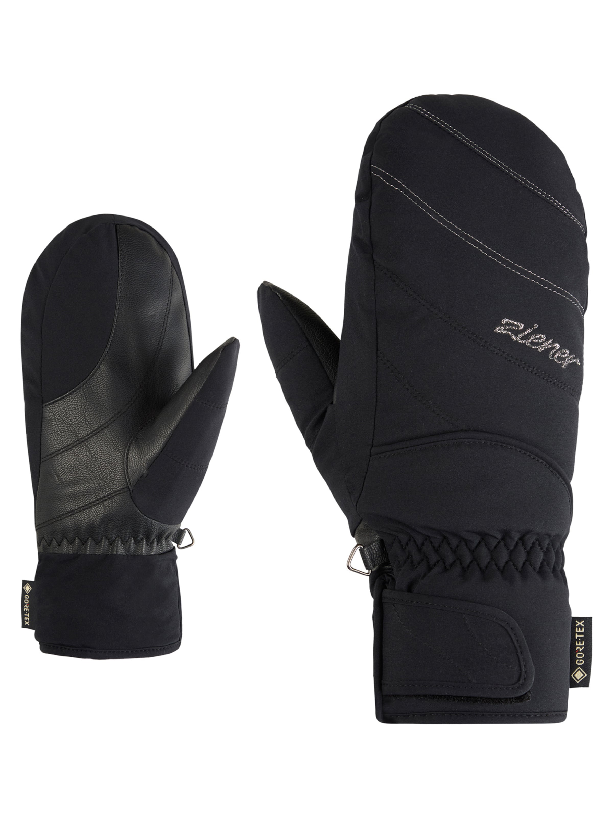ZIENER Skihandschuhe 'Katimana-Z' in Schwarz: Vorderseite