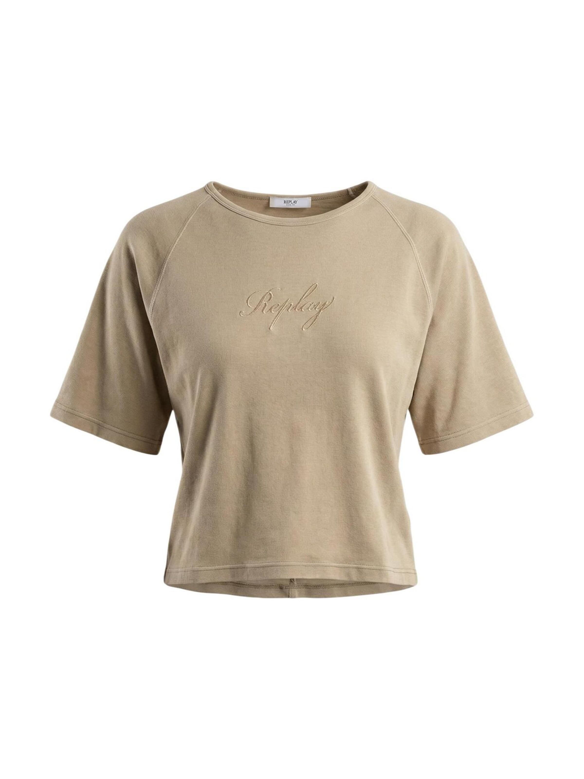 REPLAY - Camiseta 'OVER W3447D.000.23792G' en beige: frente