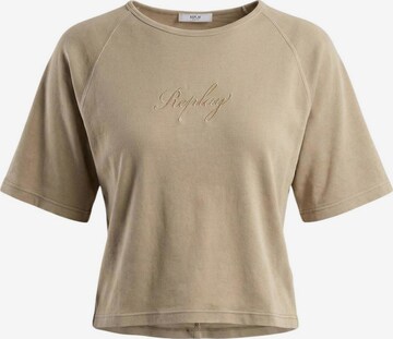 REPLAY - Camiseta 'OVER W3447D.000.23792G' en beige: frente
