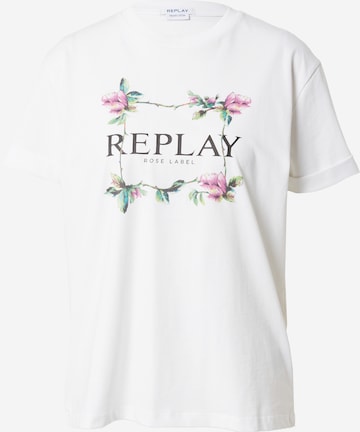 REPLAY T-Shirt in Weiß: predná strana