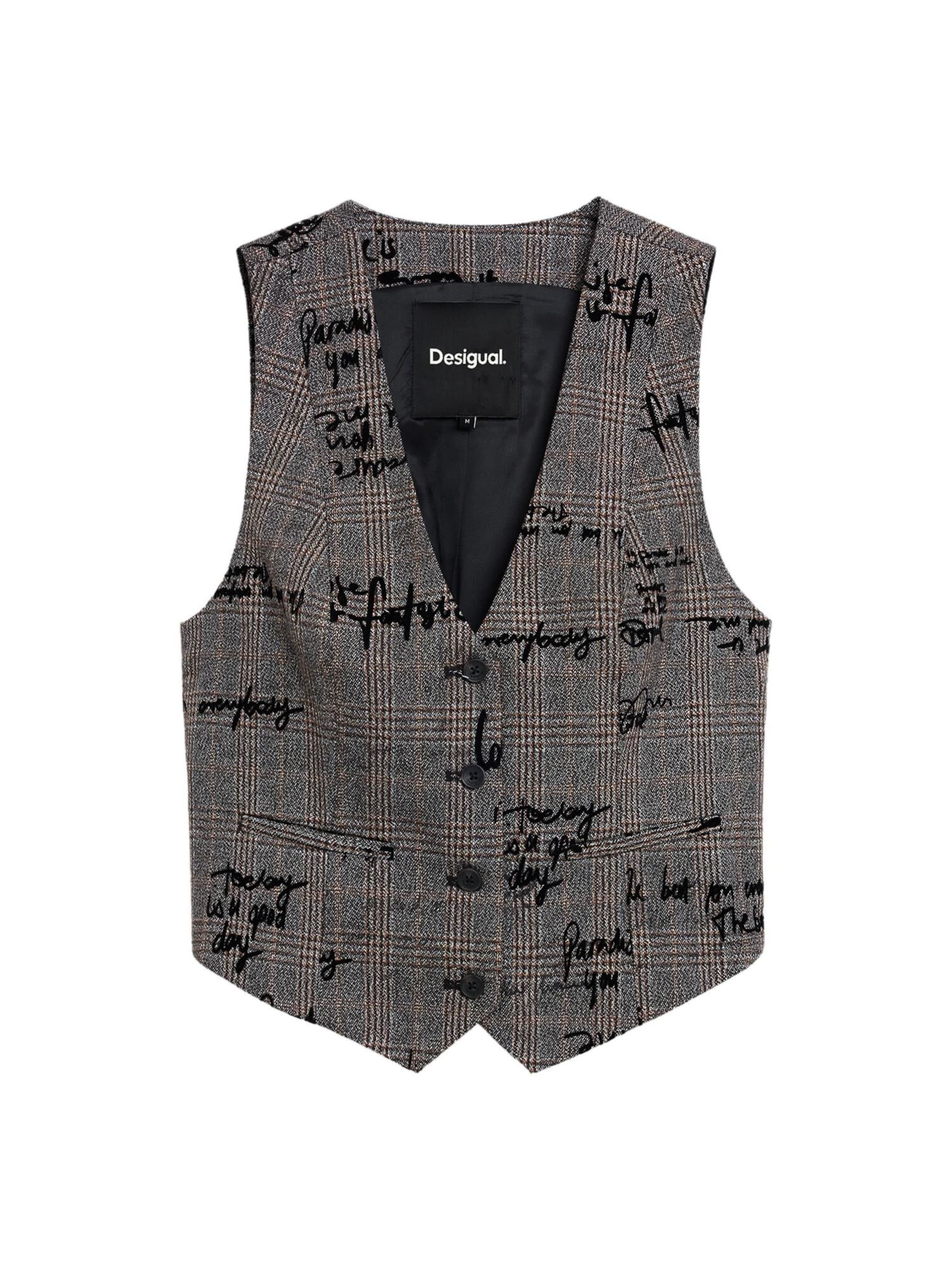 Desigual Kamizelka w kolorze czarny: przód
