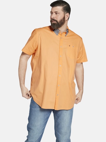 Charles Colby Comfort fit Button Up Shirt ' Duke Grayson ' in Orange