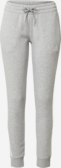 ADIDAS SPORTSWEAR Pantalon de sport '3S FL' en gris chiné / blanc, Vue avec produit