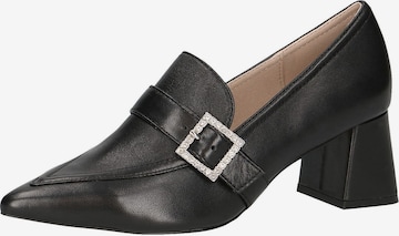 CAPRICE Platform Heels in Black: front