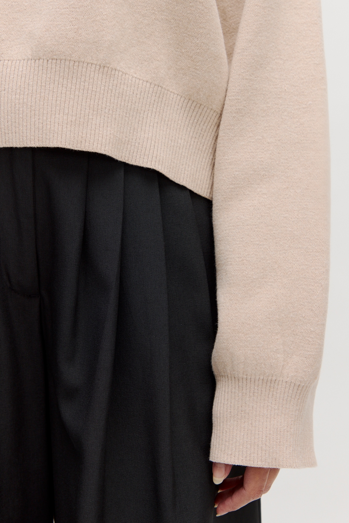 EDITED Trui 'Haukea' Beige gemêleerd