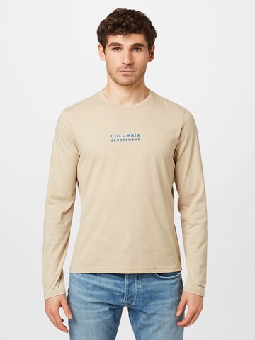 T-Shirt fonctionnel 'Alpine Way™' COLUMBIA en beige : devant