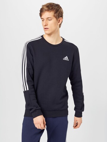 melns ADIDAS SPORTSWEAR Sportiska tipa džemperis 'ESSENTIAL': no priekšpuses