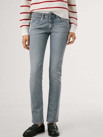 Coupe slim Jean 'Iconic Brooke' Pepe Jeans en gris : devant