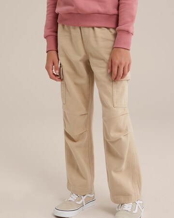 WE Fashion Regular Hose in Beige: Vorderseite