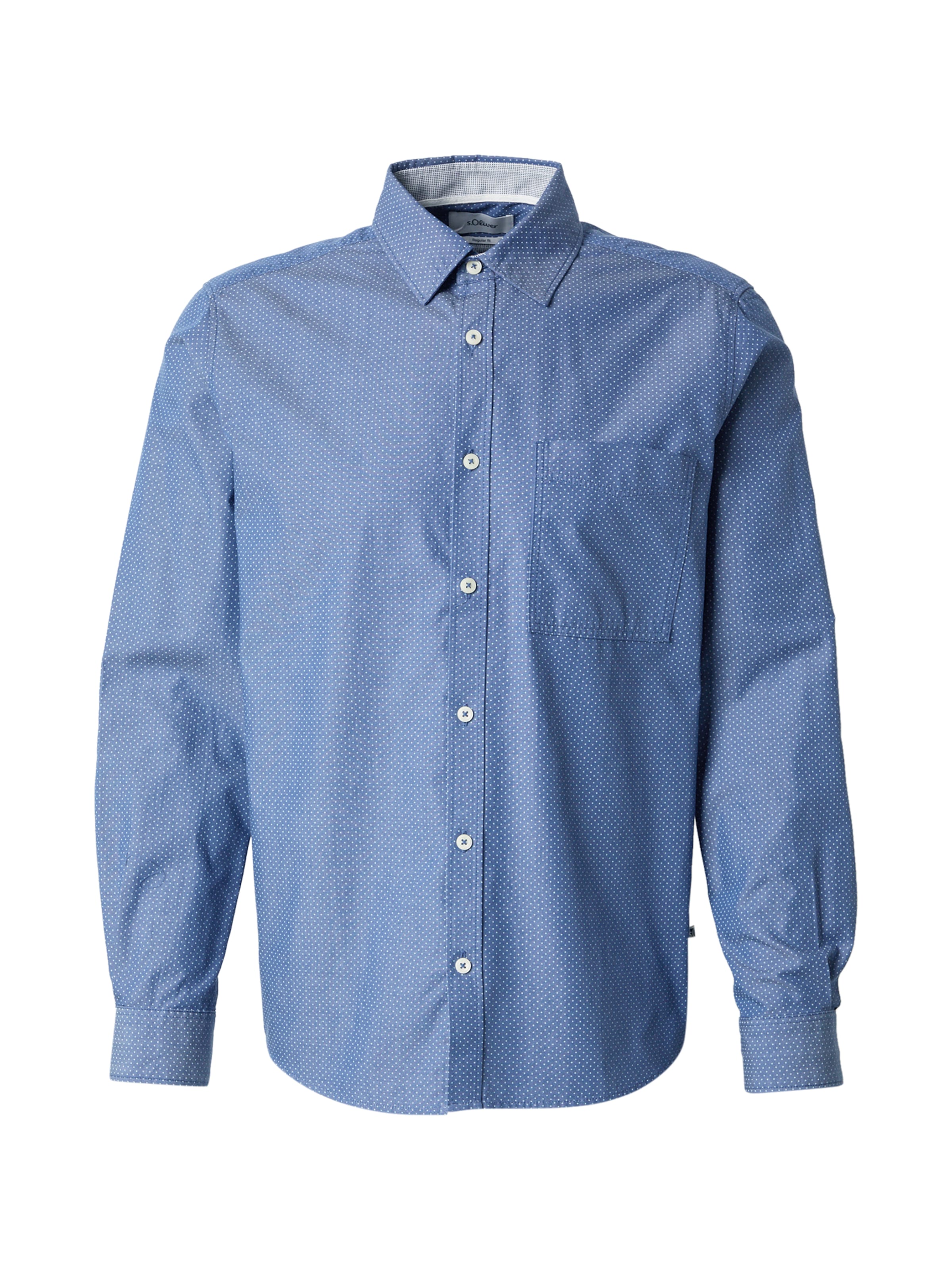 s.Oliver Skjorta i safir / vit, Produktvy