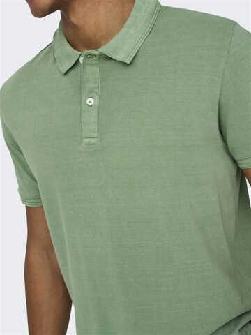 Only & Sons Shirt 'TRAVIS' in Green