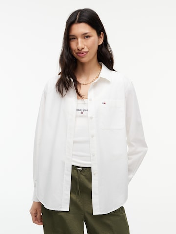 Tommy Jeans Блузка 'ESSENTIAL' в Белый: спереди