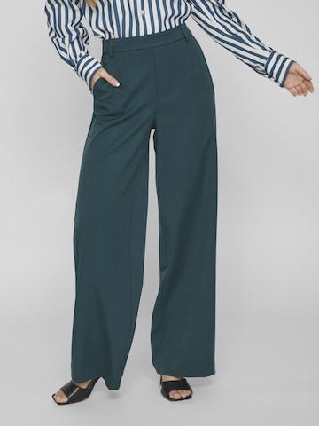 VILA Wide leg Broek 'Varone' in Groen: voorkant