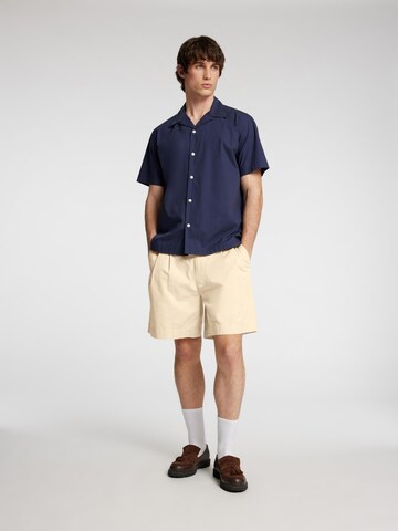 SELECTED HOMME Regular Bandplooibroek in Grijs