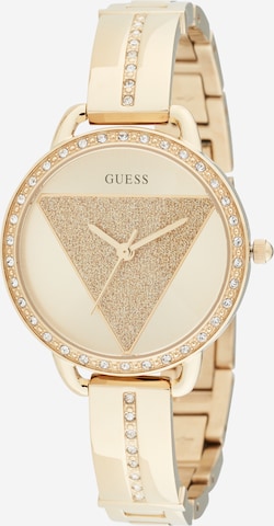 Ceas analogic 'Tri Bellini' de la GUESS pe auriu: față