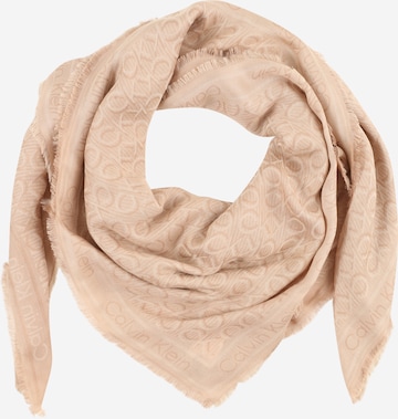 Calvin Klein Scarf in Beige: front