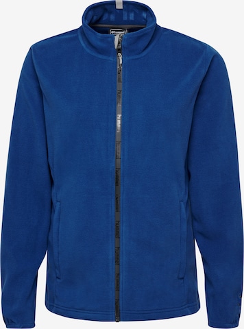 Hummel Fleece jas in Blauw: voorkant