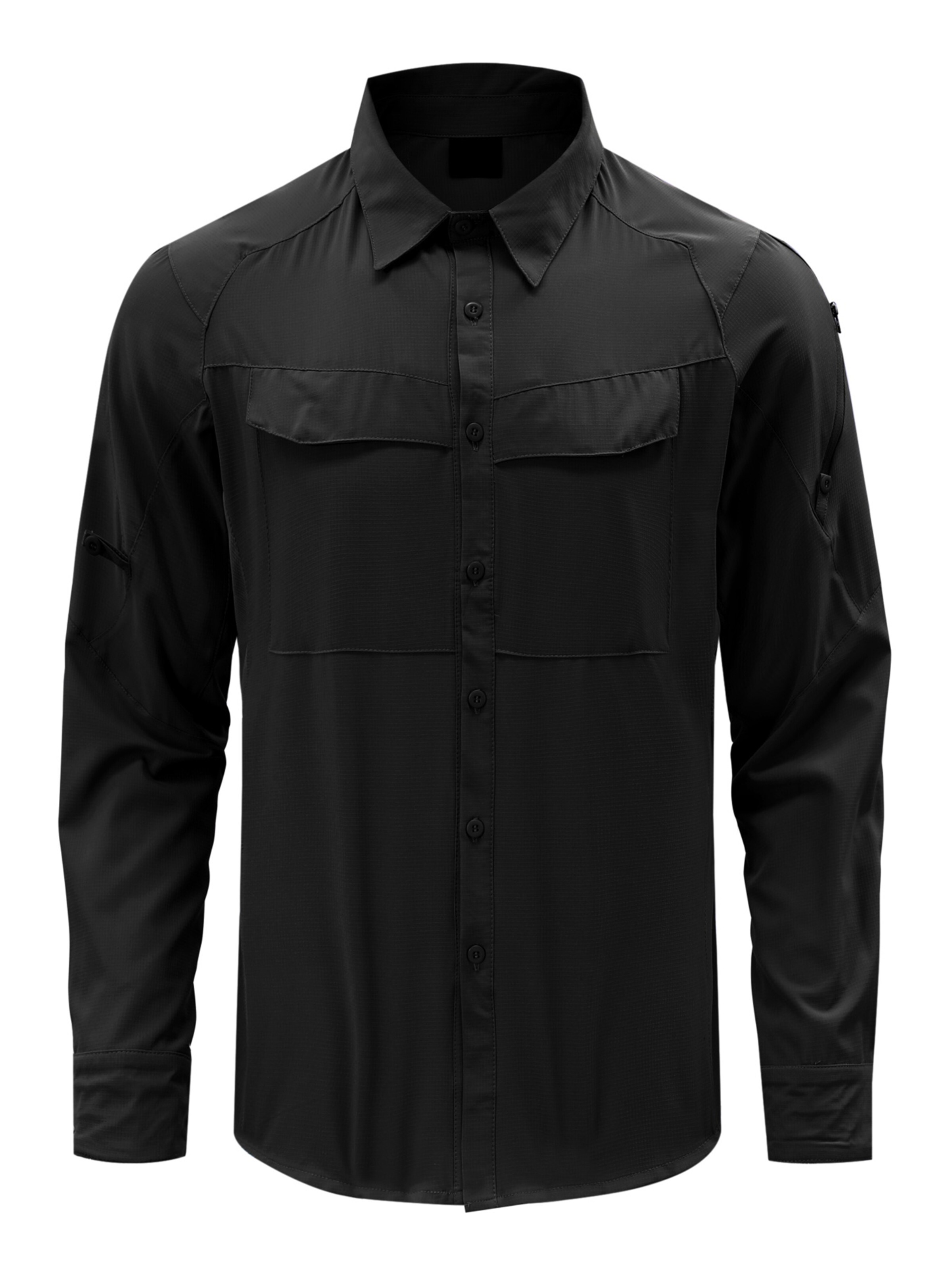 Youthup Button Up Shirt in Black, Item view