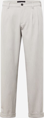 Clean Cut Copenhagen Normální Kalhoty se sklady v pase 'Lyon' – šedá: přední strana
