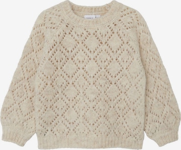 Pull-over NAME IT en beige : devant