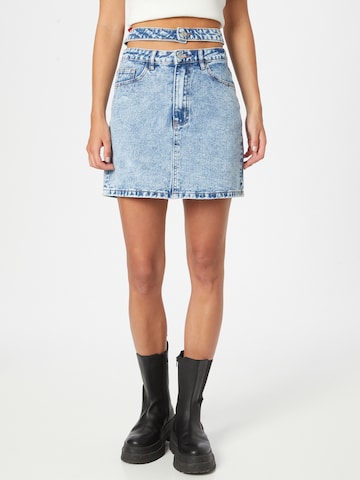 Missguided Skirt in Blue: front