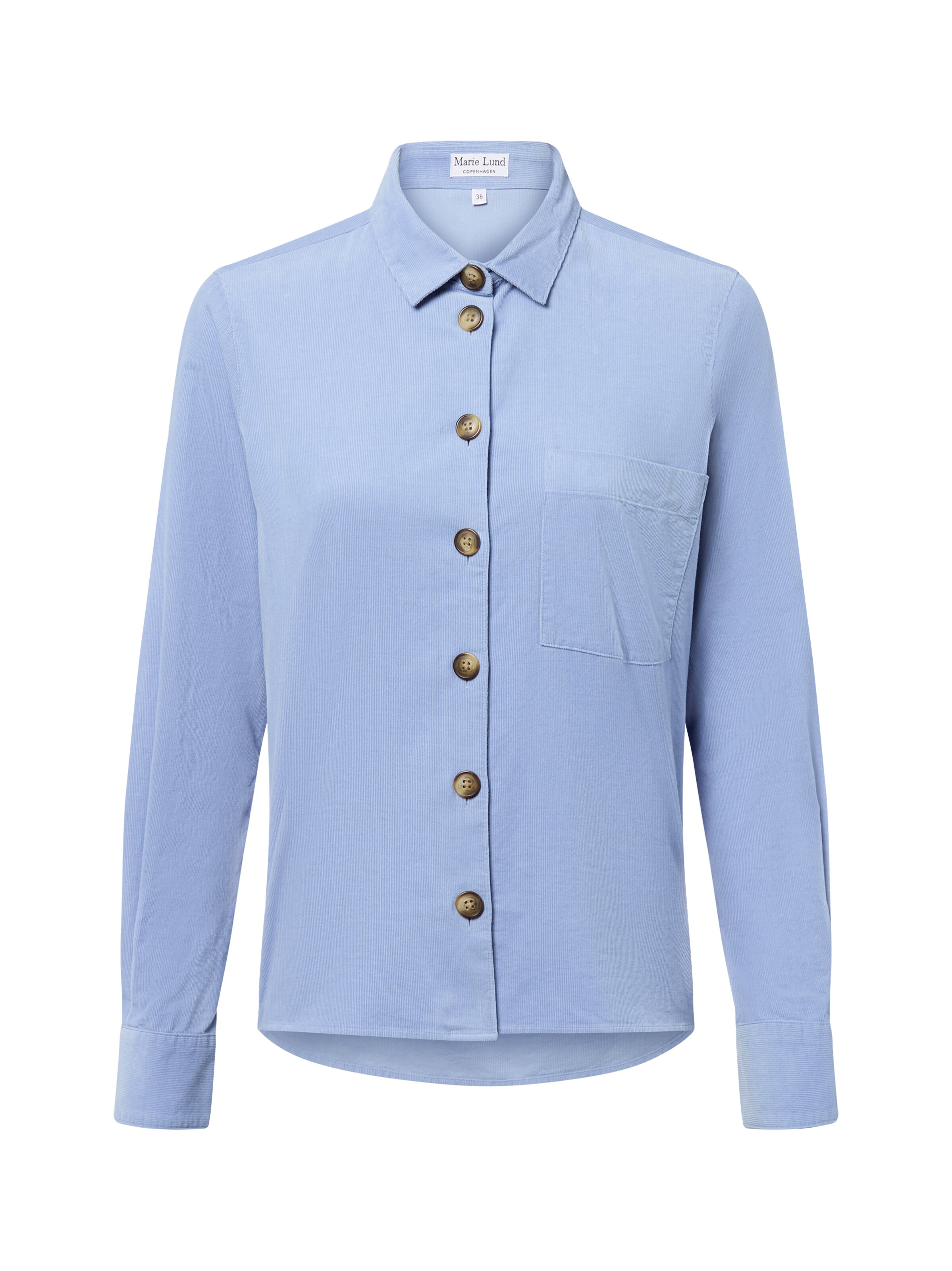 Marie Lund Blouse in Blue: front